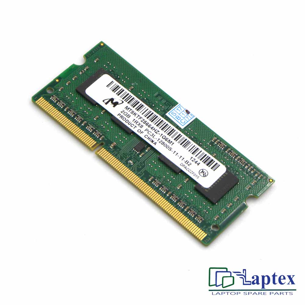 Laptop RAM 2gb 1rx8 Pc3l-12800s-11-11-b2